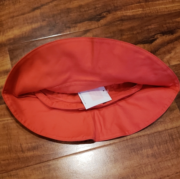 Janie and Jack NWT 12-18 months blue/white/orange romper, matching sunhat - Picture 8 of 8